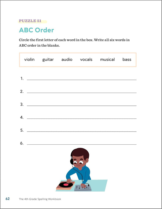 The 4th Grade Spelling Workbook