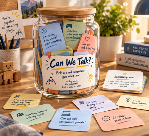 The Can We Talk? Kit (for Girls) — 80 Conversation Cards for Growing Up