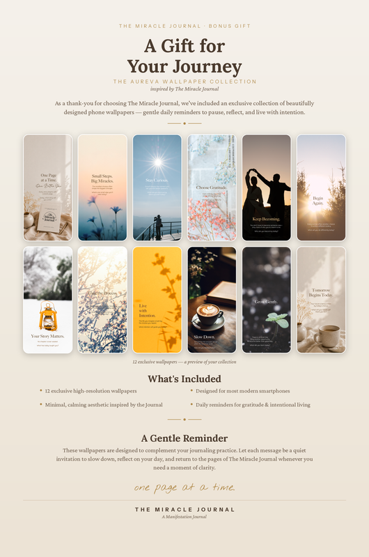 The Miracle Journal x AUREVA Wallpapers