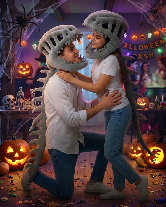 Bone-O-Saurus™ — The Throw-On Dinosaur Costume